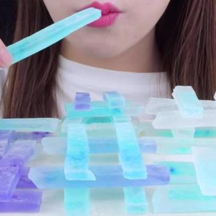 速发网红抖音吃水晶紫色播水果琥珀糖咀嚼少女心高颜值儿童节零食