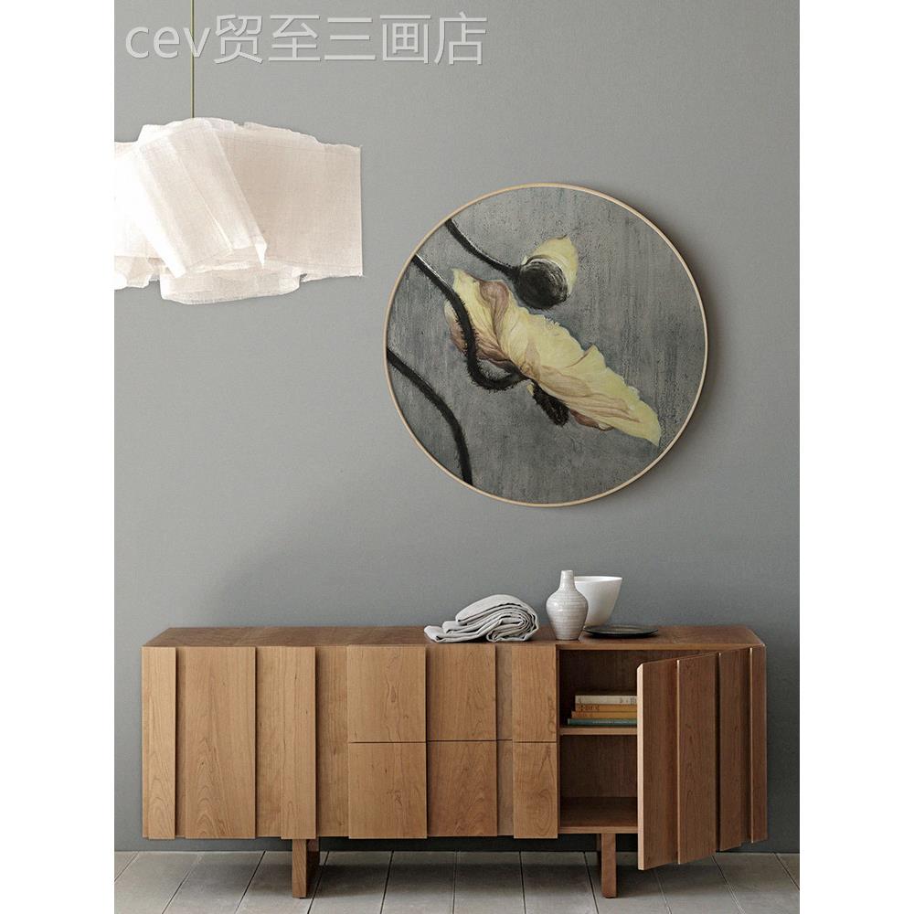 网红圆餐画道厅装饰画现代画简约组合餐厅挂大气通形达豪华过壁罂
