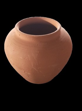 五色土陶罐老式土陶盆粗陶罐复古瓦罐坛子放五方土五行土专用容器