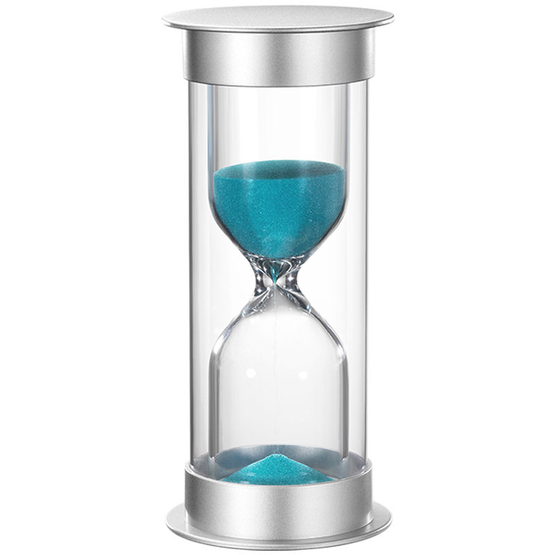 时间流沙瓶计时器30/45分钟1半小时吃饭学习沙漏耐摔儿童书房摆件