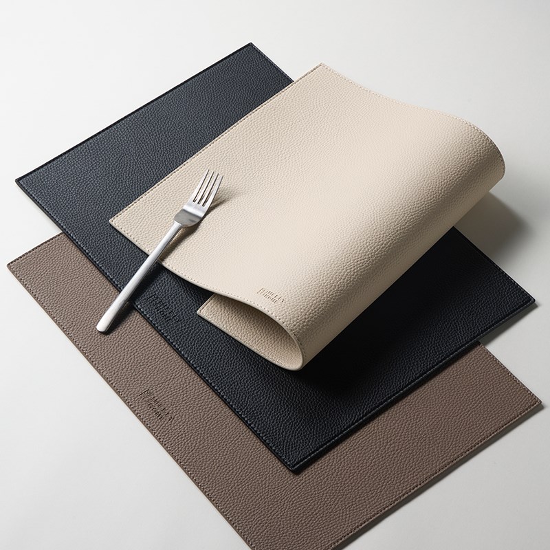 米立风物皮革餐垫高级感轻奢防水防油西餐垫餐桌装饰隔热垫餐盘垫