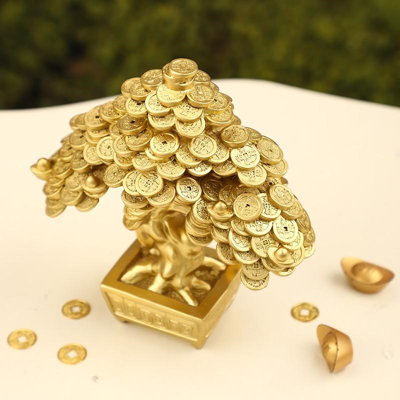 发财树摇钱树招财客厅玄关装饰家居办公室装饰品摆件乔迁开业礼品