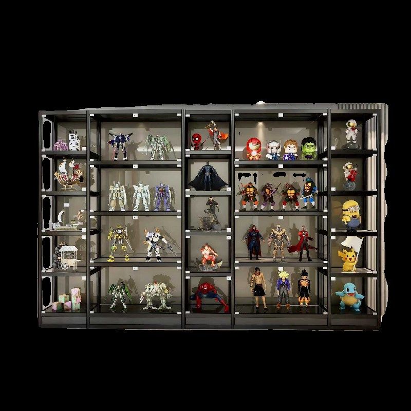 玻璃展示柜手办模型摆放柜家用展示柜透明玻璃陈列柜奖牌奖杯展柜,住宅家具,家用陈列柜,淘宝优惠券,粉丝福利购,淘宝优惠卷