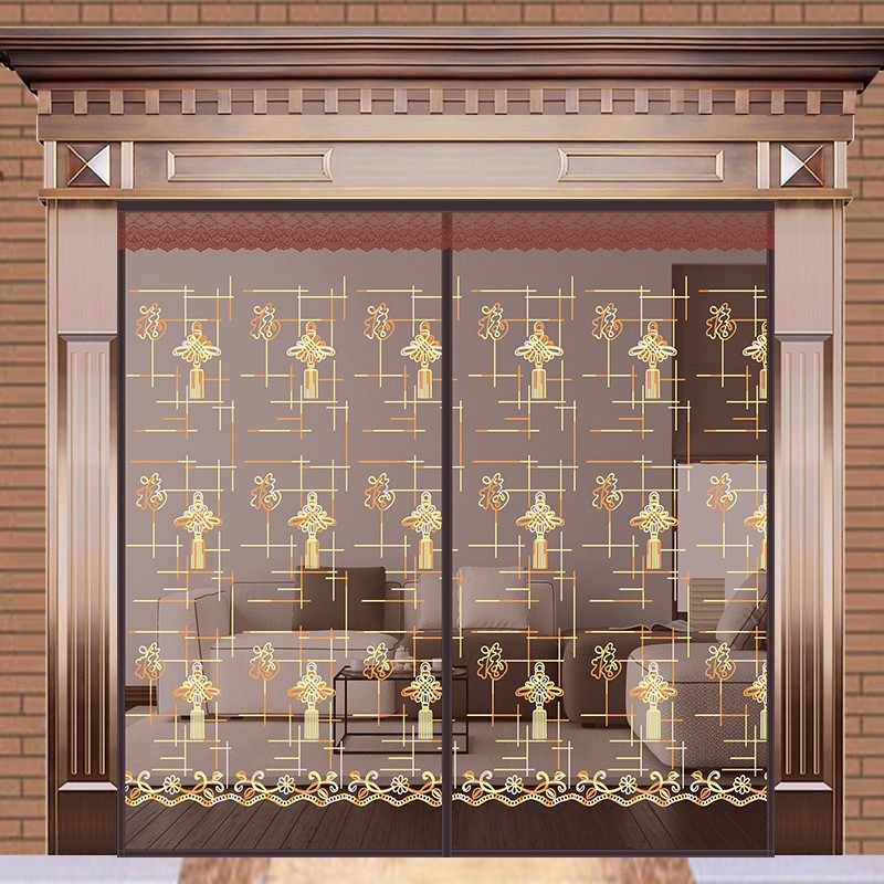 夏季防蚊门帘网纱磁性静音铝合金农村大门口自动房门沙门加厚纱窗