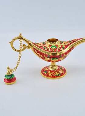 阿拉丁神灯摆件敦煌许愿灯金属家居酒柜装饰品乔迁礼物迪拜纪念品