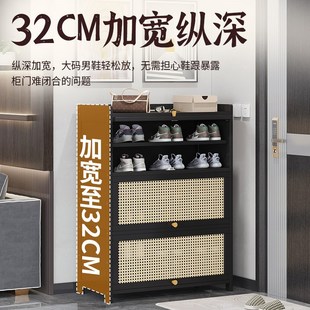 门外走廊楠竹鞋柜家用门口多层大容量多层超大入门鞋架防尘置物架