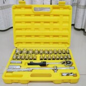 32件套筒扳手37件汽修工具开口梅花扳手家用工具组套手动工具