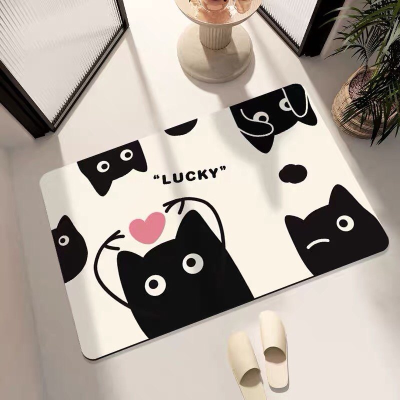 可爱厕所门垫家用化妆室进门吸水防滑地垫软矽藻泥浴室门口脚垫子,居家布艺,家用脚垫,淘宝优惠券,粉丝福利购,淘宝优惠卷