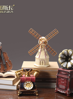 北欧复古模型家居饰品小摆件酒柜家庭装饰品创意办公室桌面摆设