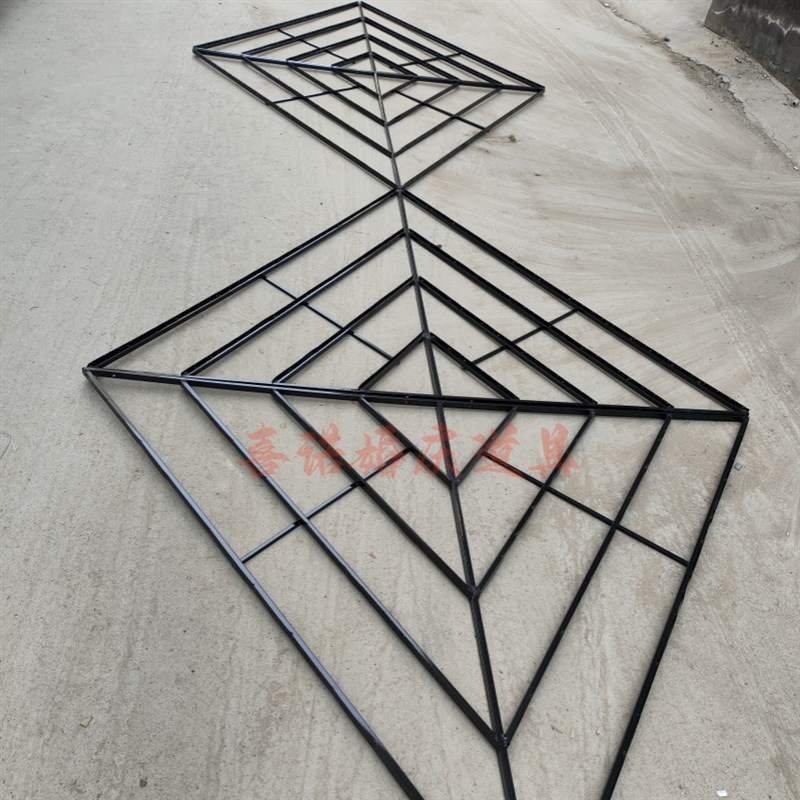 婚庆道具婚礼堂酒店吊顶铁艺架子水晶拱门珠帘带孔骨架定位珠装饰