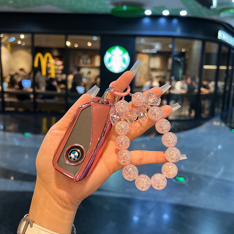 专用宝马钥匙套24款5系X5/X1/iX1/7系/ X6/i5/X7/i7新款车包扣壳