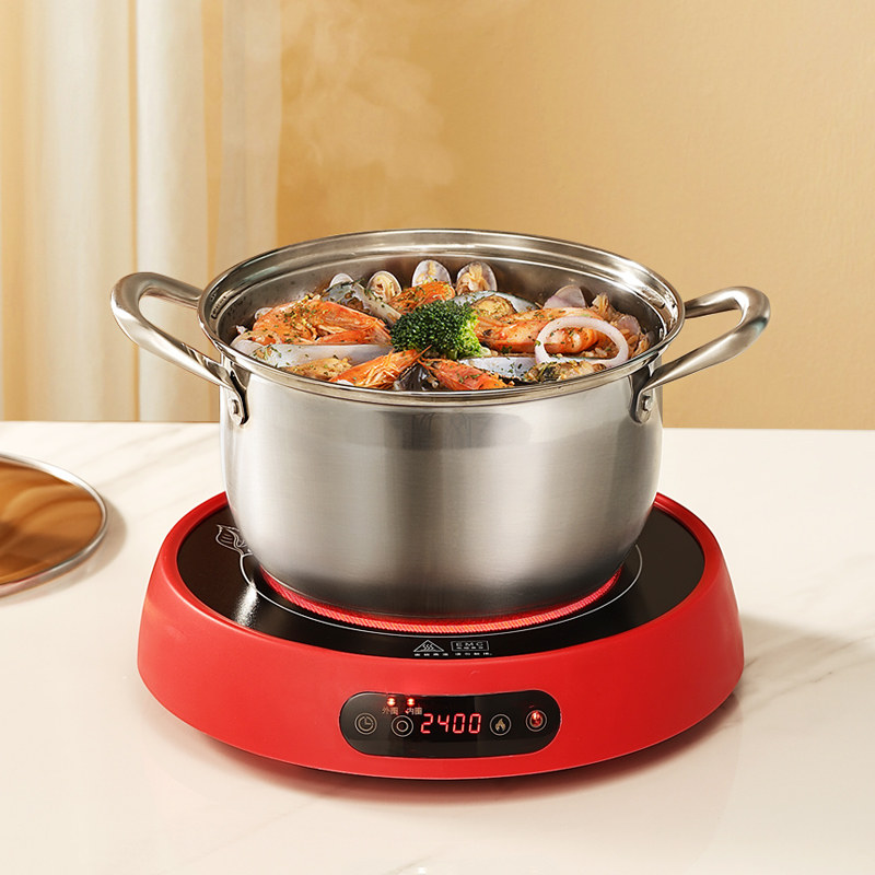 福也黑晶炉家用大功率2400W爆炒炖煮火锅多功能一体光波电磁炉