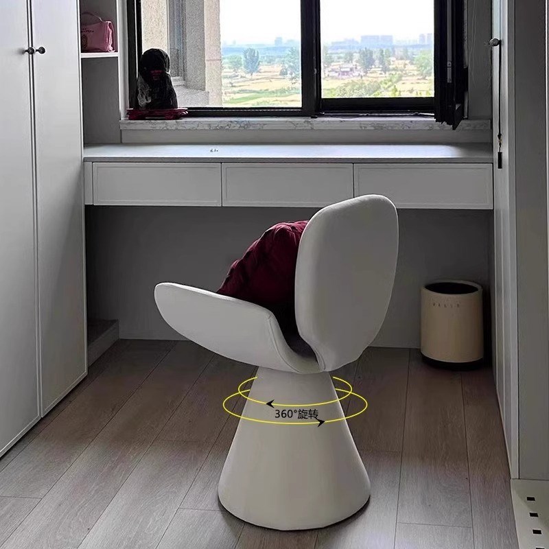 家用餐桌椅化妆凳北欧主卧室化妆椅意式可旋转椅网红电脑梳妆凳子