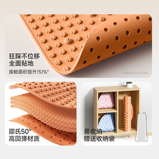 圆形硅胶指压板超慢跑足底按摩垫子室内原地慢跑踩脚垫按摩脚底板