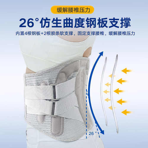 工厂现货男女加宽腰部钢板支撑护腰透气固定加压久坐久站运动篮球