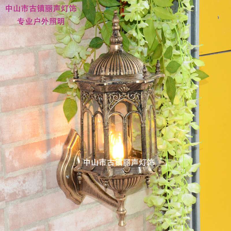 防水户外壁灯工程用户外欧式壁灯酒店庭院阳台复古壁灯仿古工艺