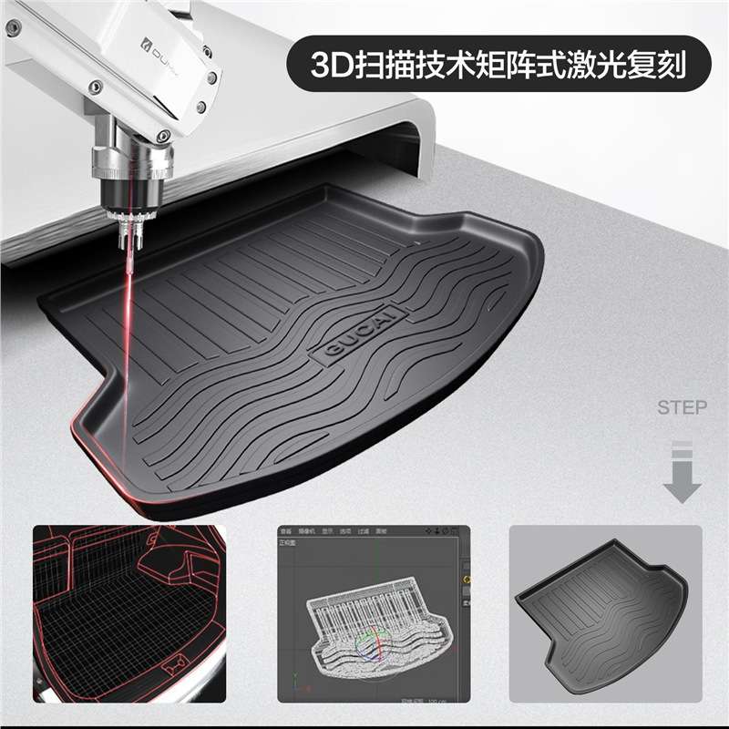 适用吉利银河E8后备箱垫装饰汽车用品内饰改装配件TPE防水尾箱垫