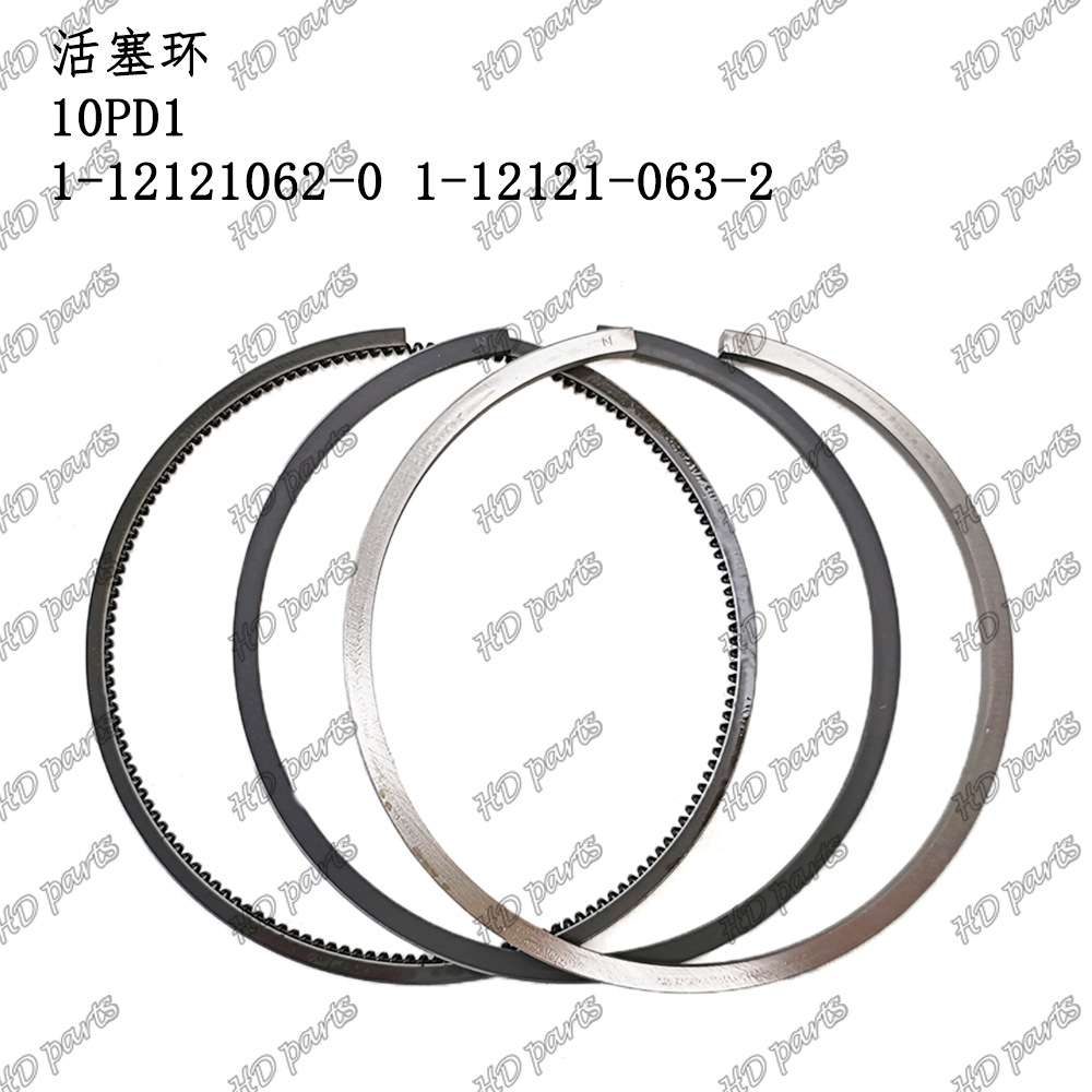 挖掘机 发动机配件 五十铃适用 活塞环 10PD1 1-12121062-0