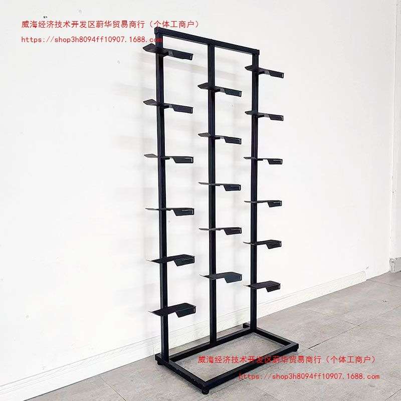 商场服装店多层创意运动鞋店鞋架展示架货架单双面落地铁艺鞋展架