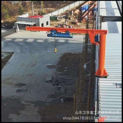 菲律宾立柱式悬臂吊360度电动旋转摇臂吊简单操作单臂吊旋臂吊机