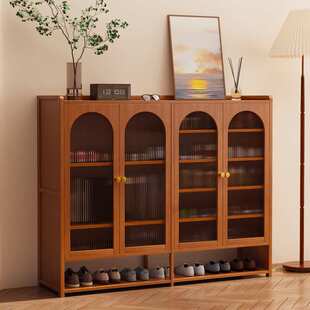 鞋柜轻奢高级感家用室内门口一体柜入户储物柜大容量多层收纳鞋架