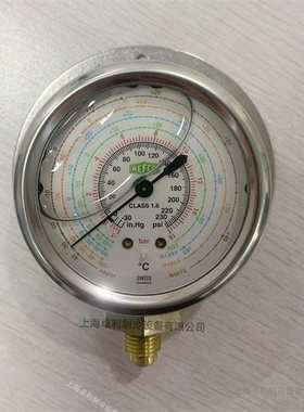 瑞士Refco威科油压表MR-306-DS-R22/MR-206-DS-R407C油表直立型表