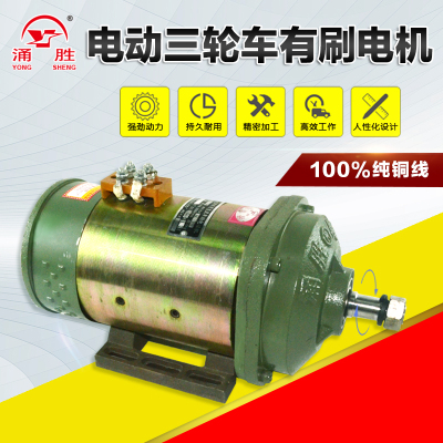 电动三轮车电机大功率纯铜有刷电机48V60V1300W150U0W直流串励电