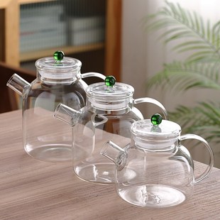 加厚玻璃凉水壶夏家用耐高温凉白开水杯I套装大容量泡水果茶冷水