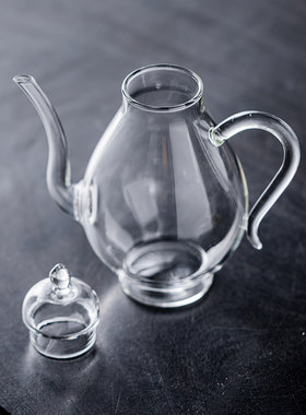 玻璃执壶仿宋美人泡茶器茶壶绿茶专用G茶具点茶宋代耐高温水壶套