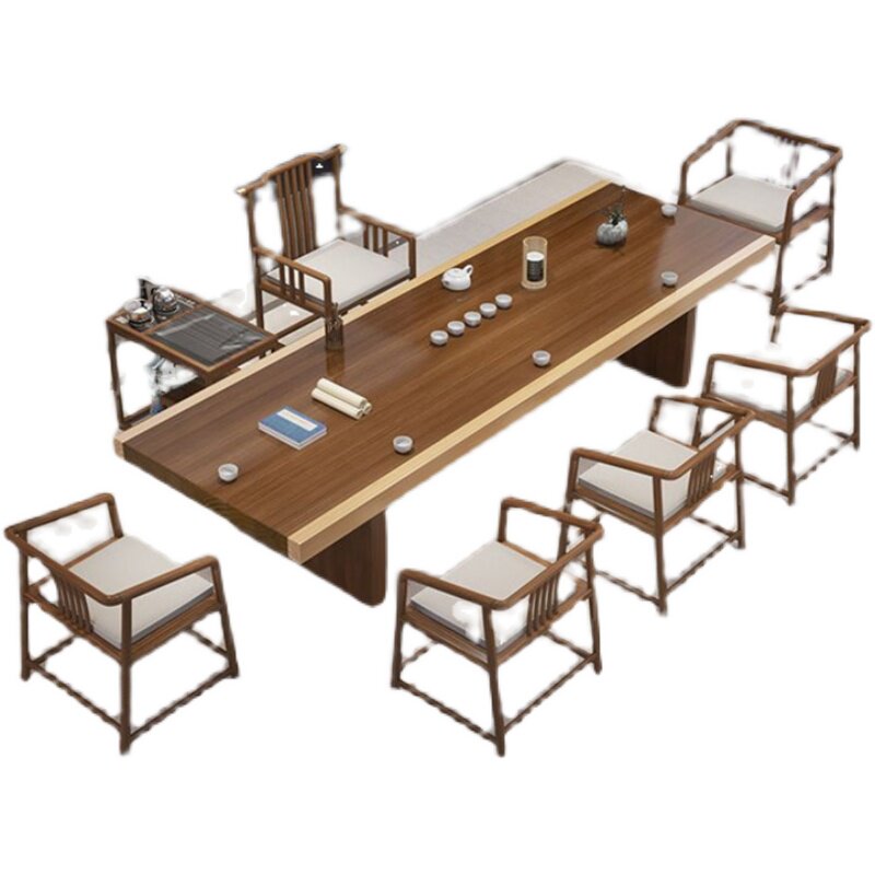 实木茶桌茶几茶台套装客厅办公室家用茶桌椅组合整套茶Z具自动一