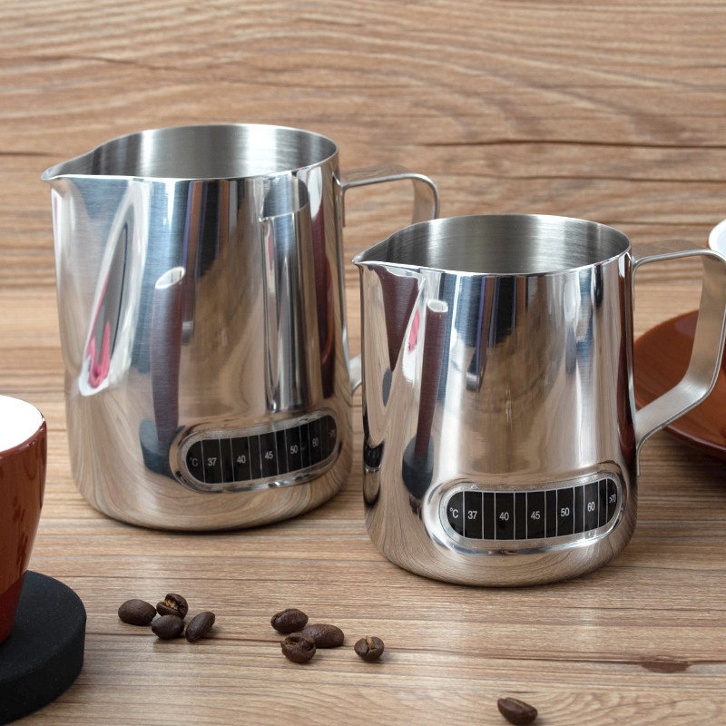 赶温咖啡拉d花杯304不锈钢尖嘴拉花缸带刻度打奶泡杯铁氟龙量杯,餐饮具,拉花缸/拉花杯/打奶缸,淘宝优惠券,粉丝福利购,淘宝优惠卷