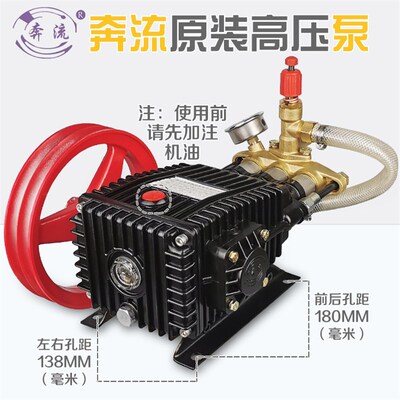 奔流牌高压清洗机洗车机刷车器550型55E型58型0420型0530型高压泵