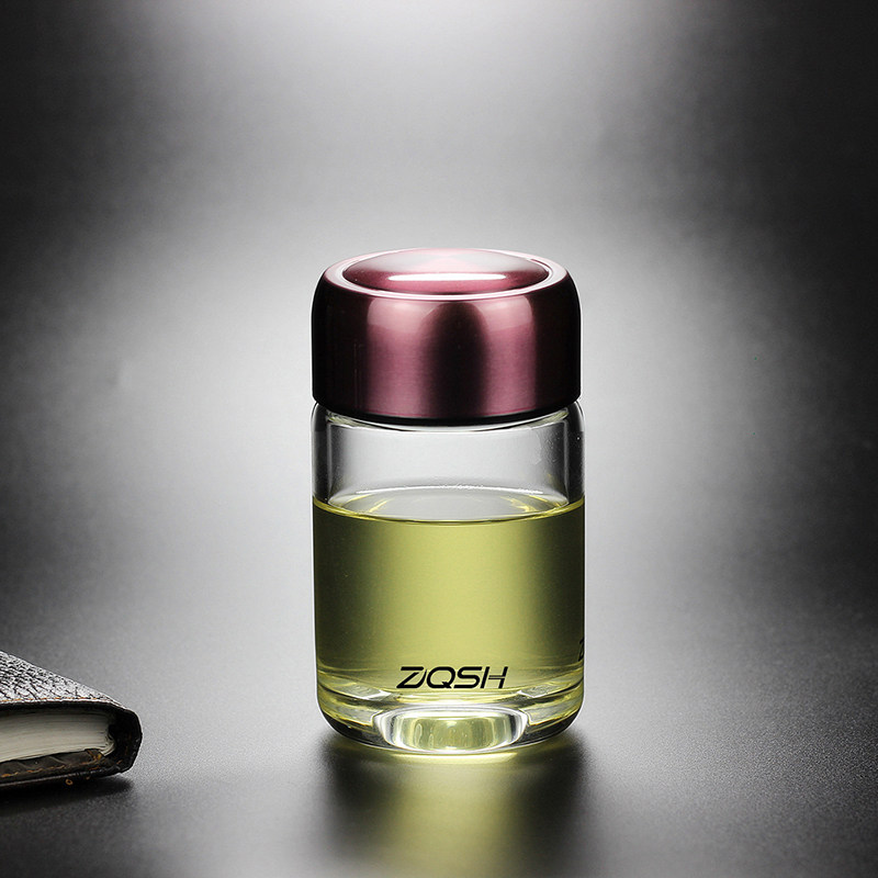 单层耐热透明玻璃杯小容量便携水杯加厚带盖O泡茶家用喝水车载办,餐饮具,玻璃杯,淘宝优惠券,粉丝福利购,淘宝优惠卷