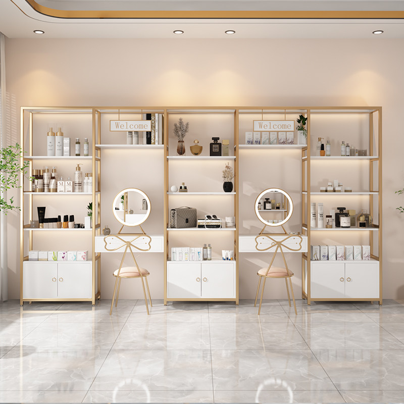 化妆品展示柜e货柜置物架美容院护肤产品展柜带镜美甲店货架展示,商业/办公家具,化妆品展柜,淘宝优惠券,粉丝福利购,淘宝优惠卷