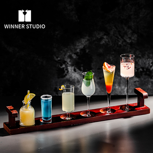 创意鸡尾酒杯组合套装个性创意酒杯酒吧酒具高Q脚杯高颜值玻璃杯