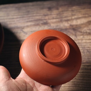 茶室茶桌紫砂壶承v茶托养壶盘朱泥手拉壶托防烫隔热垫杯 紫砂中式