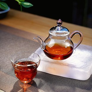 女v士专用粉把茶壶家用小号一人用花茶壶 加厚耐热玻璃泡茶壶新款