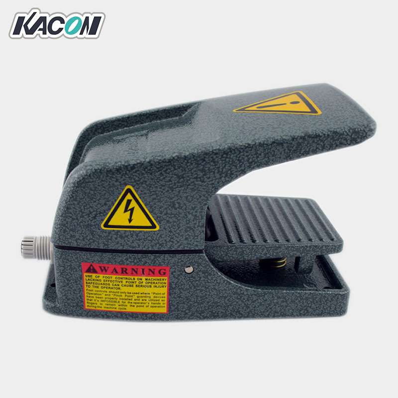 现货 kacon/凯昆HRF-HD3折弯机机床防水铝合金脚踏脚踩开关