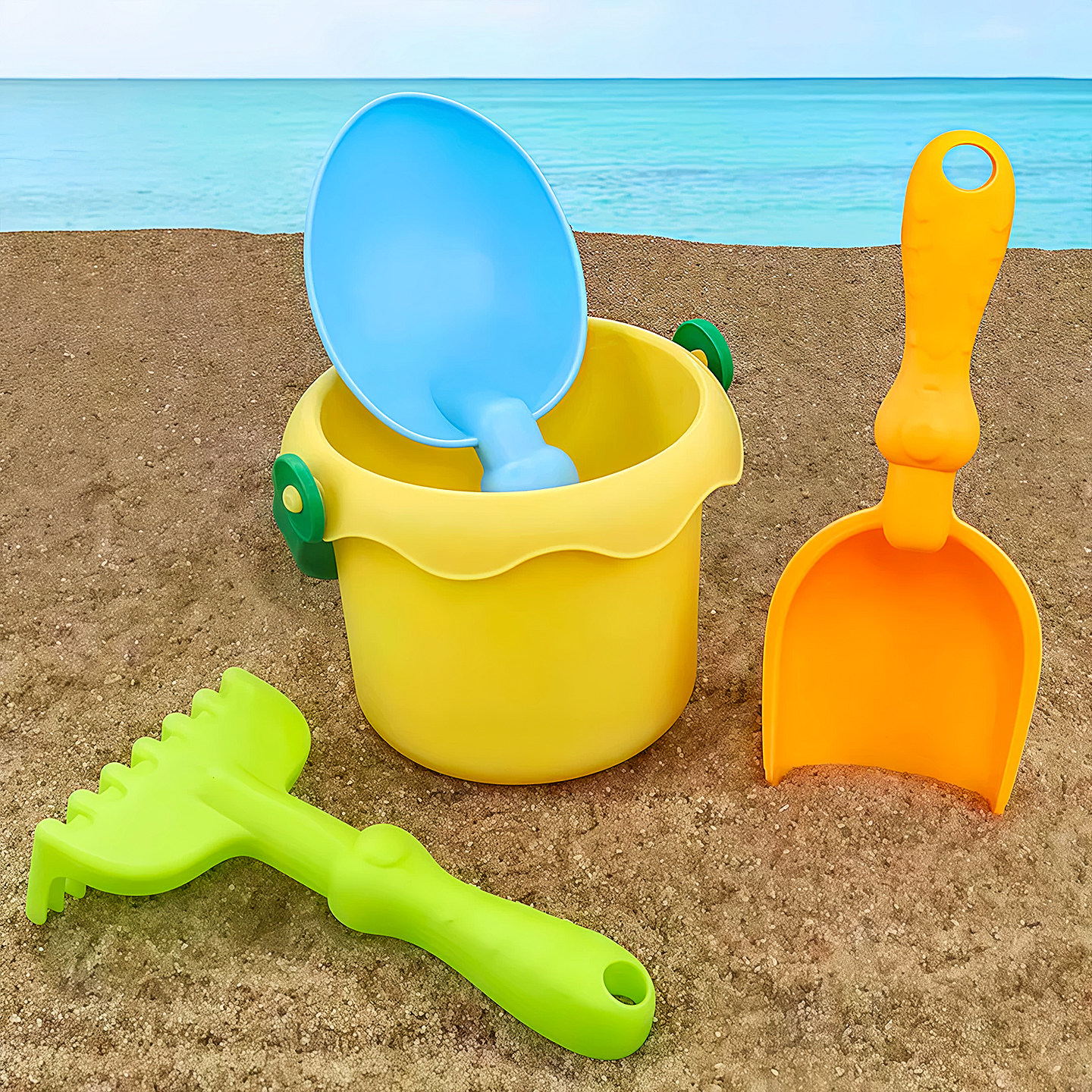 沙滩儿童玩具玩雪玩沙套装宝宝挖沙挖土工具铲子海边沙地玩水沙子