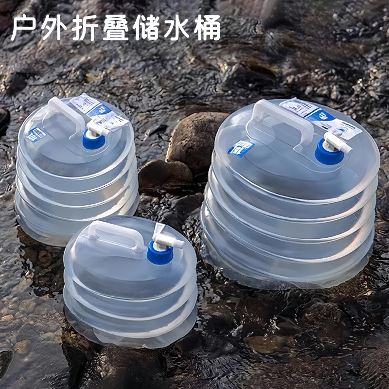 户外折叠储水桶自驾游车载便携装蓄水箱罐厨房塑料带龙头家用水桶