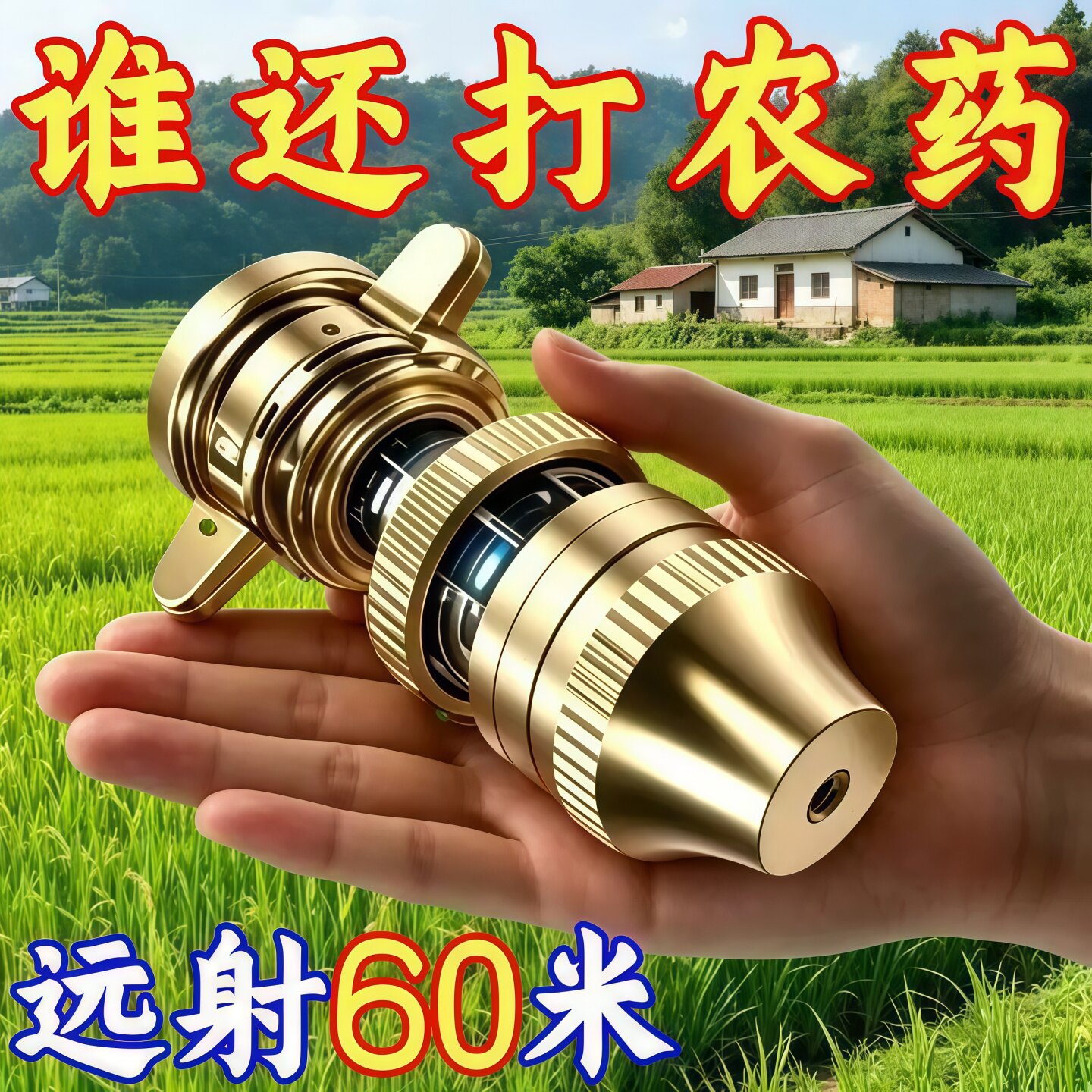 进口高压纯铜可调远近雾化喷头