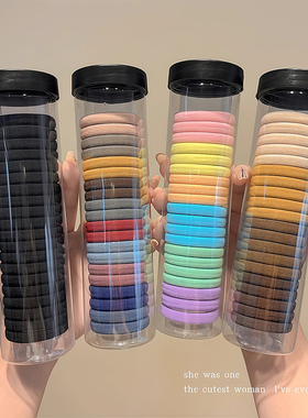 发圈头绳2025新款皮筋女扎头高马尾高弹力耐用头发橡皮筋黑色发绳