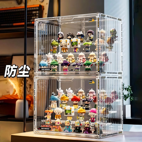 盲盒收纳展示架透明防尘亚克力