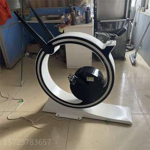 无动力脚踩喷泉自行车 迷你骑行发光单车 户外不锈钢景观互动道具