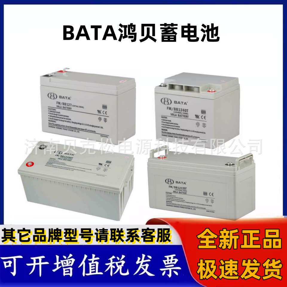 BATA鸿贝蓄电池FM/BB12100T 12v7a18a24a33a38a55a65a120a200aUPS