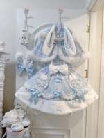 【 Snow Rabbit Gift Box 】 Mary Rabbit Original Lolita Dress Dress Cape Princess Dress Autumn and Winter Lolita thumbnail 8