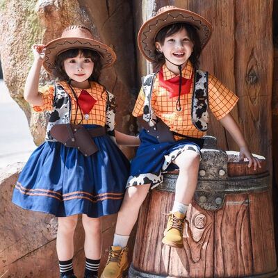 胡迪cos儿童衣服六一演出服男孩服装迪士尼玩具总动员cosplay男童