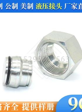 9C系列H型内丝24度锥面密封堵头高压油管卡套式闷头油塞液压配件