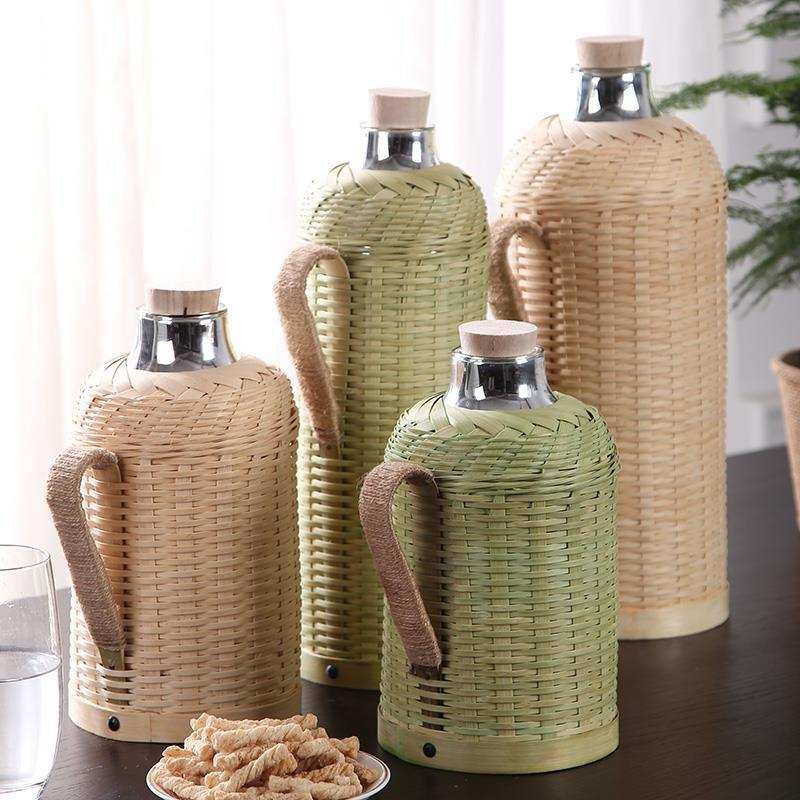 竹编热水瓶开水瓶暖壶保温瓶保温壶热水壶民宿饭店结婚陪嫁