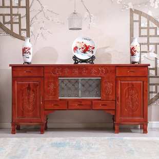 中式古神台实木供桌条案家用玄关佛台中堂香案农村经济型福字香炉